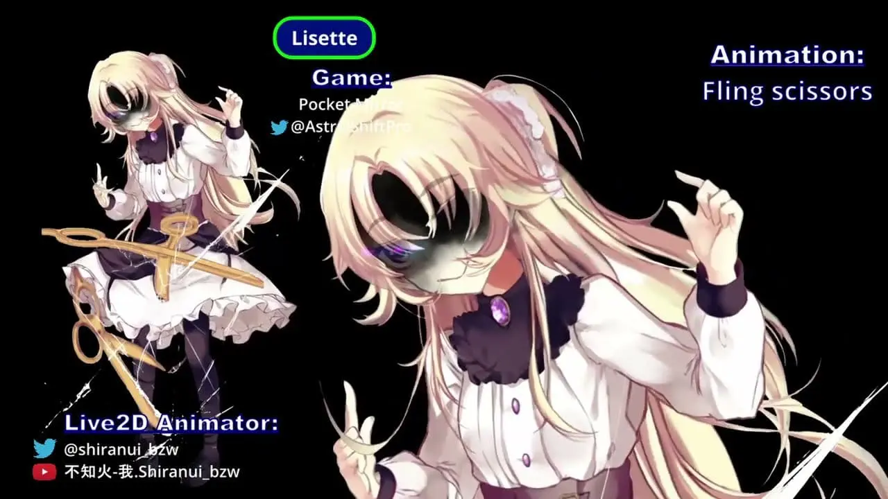 vtuber live2d rigging commission with typical expressions and animations - lisette