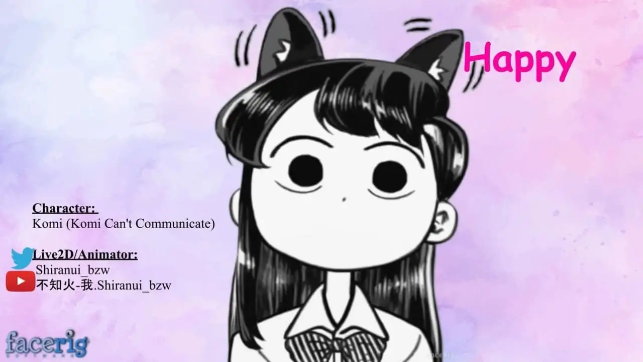 Free chibi Live2D model for download - Komi