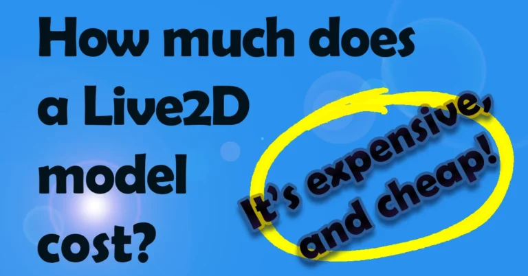 how much does a live2d model cost