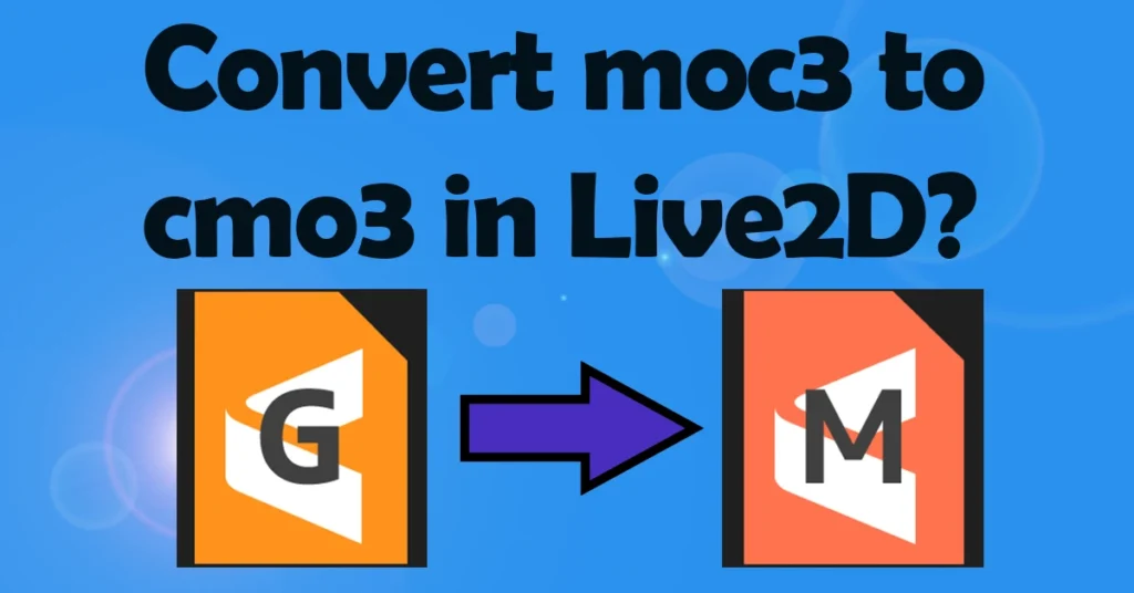 Can I convert moc3 to cmo3 in Live2D?